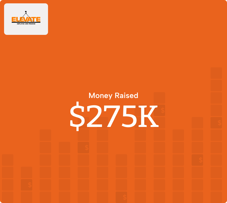 Orange Elevate graphic: $275K raised