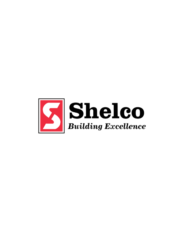 Shelco logo: red and white S in a square, text right.