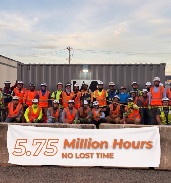 5.75M Hours Without a Lost Time Accident